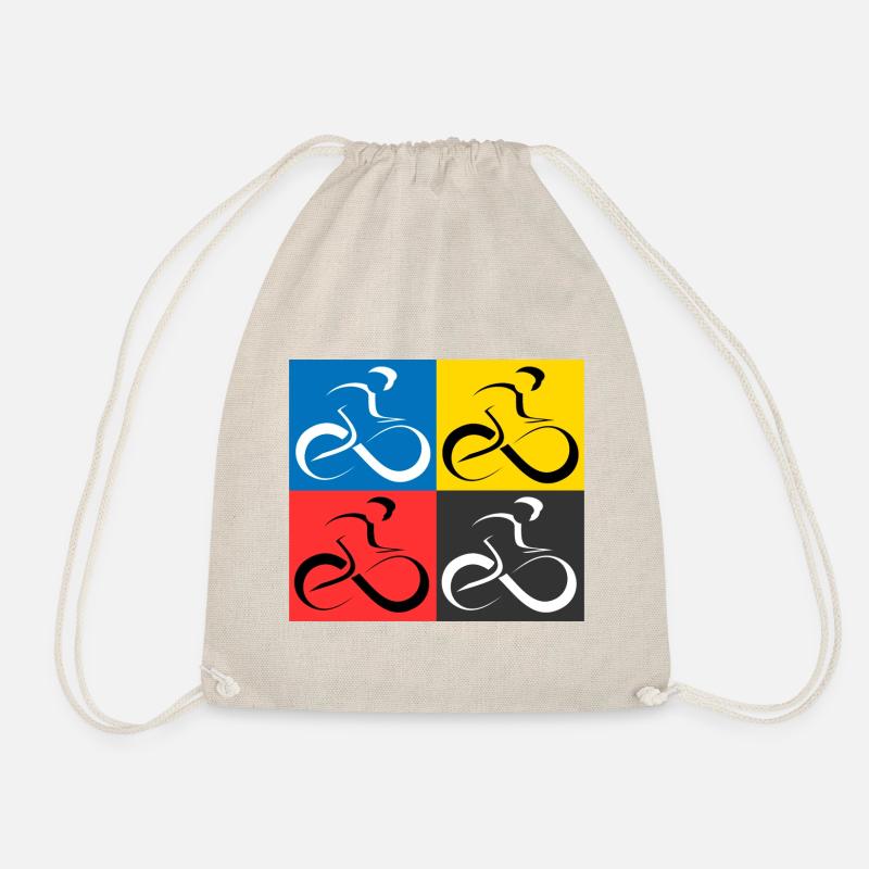 Speedy Cyclist Farbe - Turnbeutel - Natur