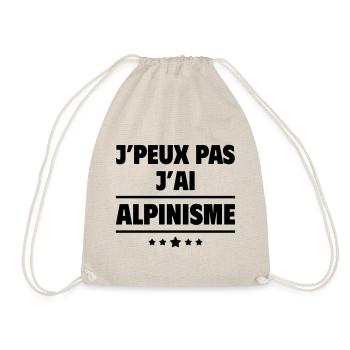 J'peux pas j'ai alpinisme, alpiniste, montagne - Sac de sport léger - nature - Devant