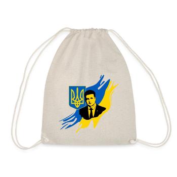 Zelensky Ukraine - Drawstring Bag - nature - Front