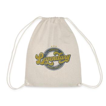 Unique legendary denim style vintage retro green - Drawstring Bag - nature - Front