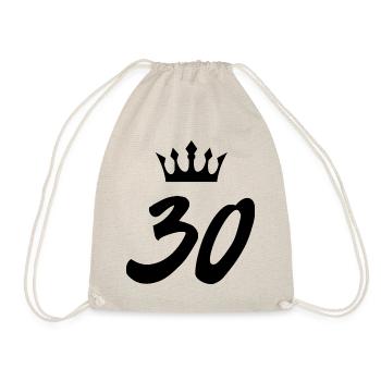 30 Zahl Krone - Turnbeutel - Natur - Vorne
