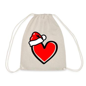 Coeur Noël Noël - Sac de sport léger - nature - Devant