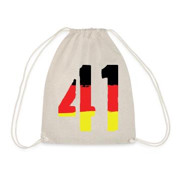 41 Number symbol Germany - Drawstring Bag - nature - Front