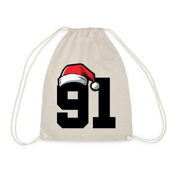 91 Numéro Noël - Sac de sport léger - nature - Devant