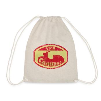 Simsom Schwalbe - VEB DEKORATIEF Vintage Logo DDR - Turnbeutel - Natur - Vorne