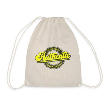Produit authentique en denim pur premium jaune - Sac de sport léger - nature - Devant