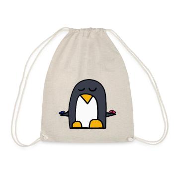 Pilule rouge ou pilule bleue? Pingouin de la matrice - Sac de sport léger - nature - Devant