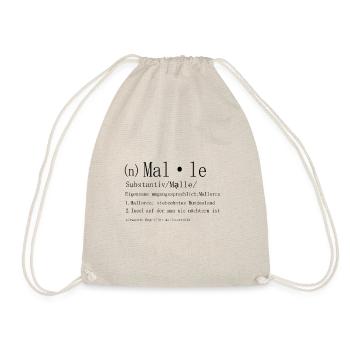 Malle - Drawstring Bag - nature - Front