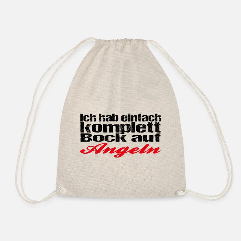Ich hab einfach komplett Bock auf Angeln - Turnbeutel - Natur