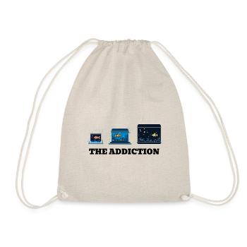 🤿 Aquarium "The Addiction" Shirt 🤿 - Drawstring Bag - nature - Front