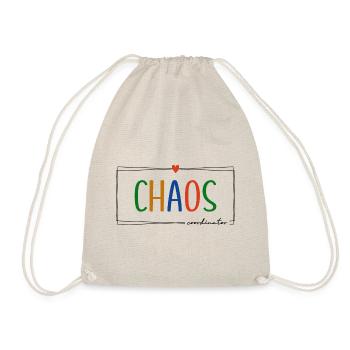 Chaos Coordinator stressed kindergarten educators - Drawstring Bag - nature - Front