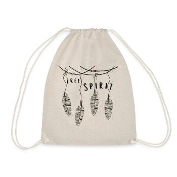 free spirit spring - Drawstring Bag - nature - Front