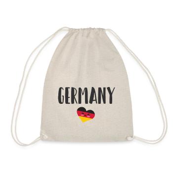 Allemagne Maillot de football Drapeau allemand - Sac de sport léger - nature - Devant