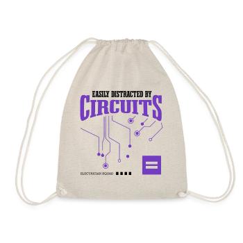 Distrait par les circuits Ironic Saying - Sac de sport léger - nature - Devant