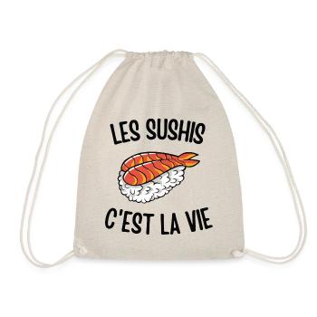 Les sushis c'est la vie - Sac de sport léger - nature - Devant