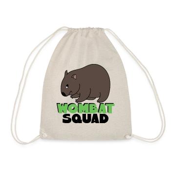 Wombat Squad Cute Wombat Wildlife Animal - Drawstring Bag - nature - Front