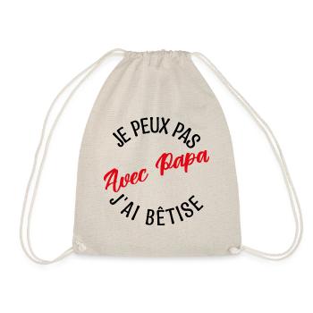 Cadeau papa. cadeau père. cadeau papa de l'année. - Sac de sport léger - nature - Devant