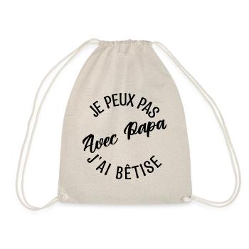 Cadeau papa. cadeau père. cadeau papa de l'année. - Sac de sport léger - nature - Devant