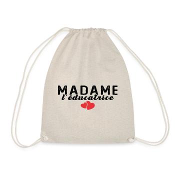 Femme Educatrice Spécialisée Madame L'éducatrice - Sac de sport léger - nature - Devant
