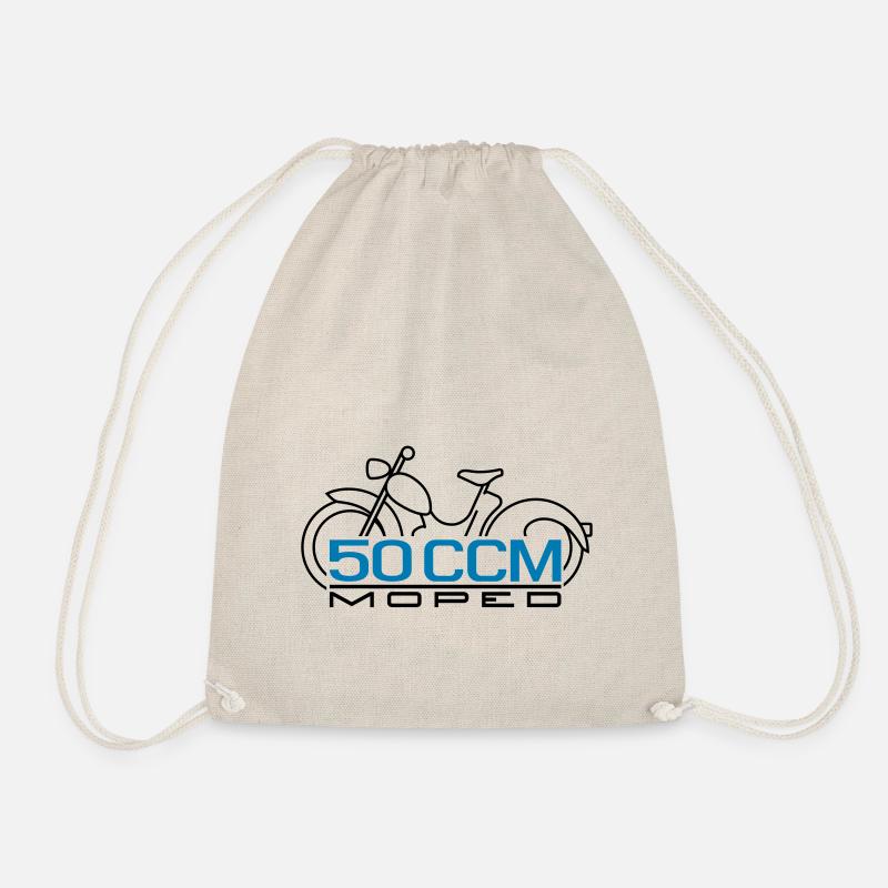 Moped SR2 50 ccm Emblem - Turnbeutel - Natur
