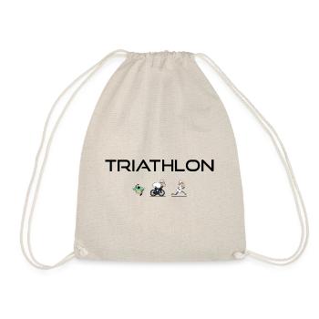 Triathlet Schaf - Turnbeutel - Natur - Vorne