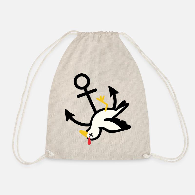 "Coastal Child" Series | Mööv broken - Drawstring Bag - nature