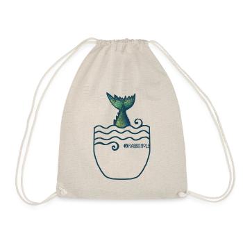 Pocket Piranha - Turnbeutel - Natur - Vorne