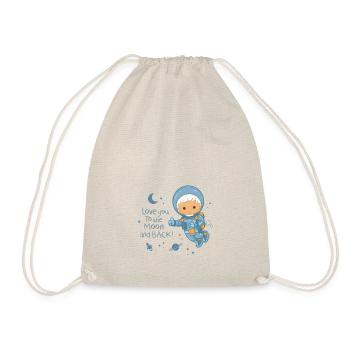 Unser Sandmännchen - Love you to the moon and back - Turnbeutel - Natur - Vorne