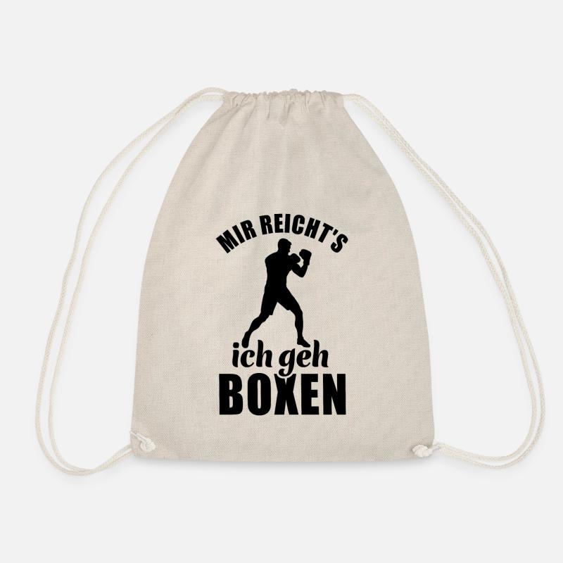 Mir reicht's ich geh Boxen - Boxer Spruch - Turnbeutel - Natur