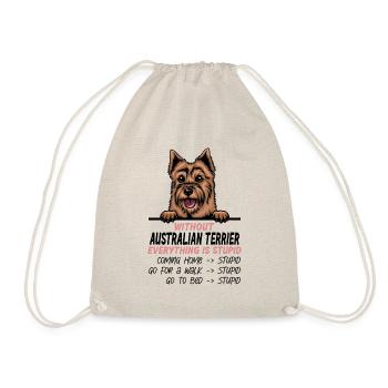 Ohne Australian Terrier ist alles doof - Turnbeutel - Natur - Vorne