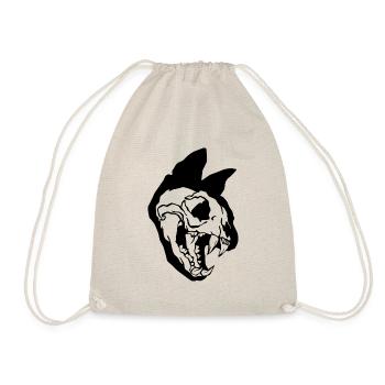 Cat Skull Halloween - Sac de sport léger - nature - Devant