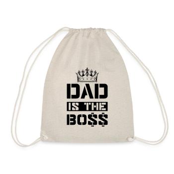 Dad boss chef spruch - Turnbeutel - Natur - Vorne