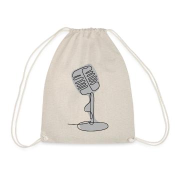 One Line Drawing - Micro - Drawstring Bag - nature - Front