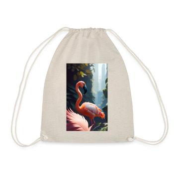 Flamingo - Drawstring Bag - nature - Front