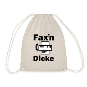FAX'N DICKE ALTES FAXGERÄT - Turnbeutel - Natur - Vorne