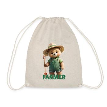 Garden Bear - Drawstring Bag - nature - Front