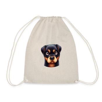 Charming Rottweiler Gaze - Drawstring Bag - nature - Front