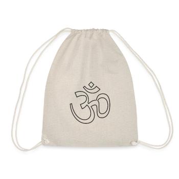 Yoga Symbol Om - Turnbeutel - Natur - Vorne