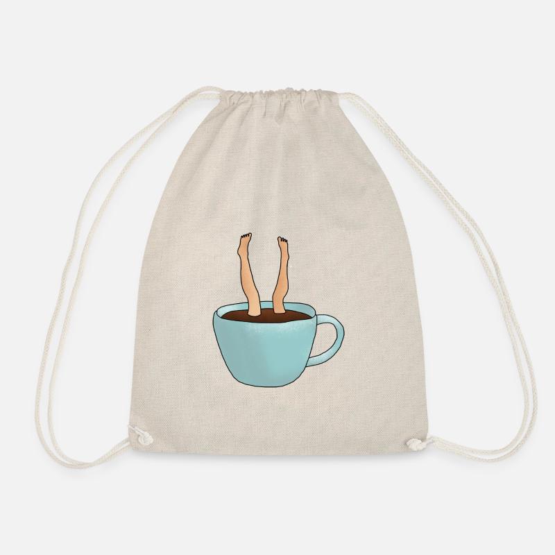 In Kaffee tauchen - Turnbeutel - Natur