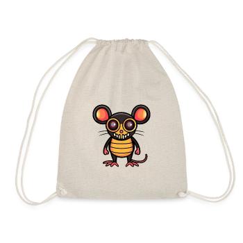 Mouse Halloween Comic - Drawstring Bag - nature - Front