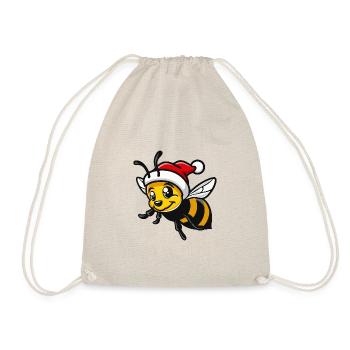 Biene Weihnachten - Turnbeutel - Natur - Vorne