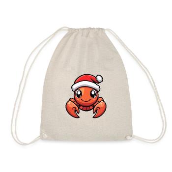 Lobster Crab Christmas Christmas - Drawstring Bag - nature - Front