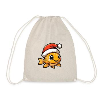 Noël du poisson rouge Noël - Sac de sport léger - nature - Devant