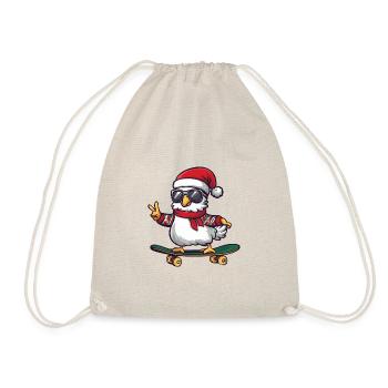Chicken Christmas Funny - Drawstring Bag - nature - Front