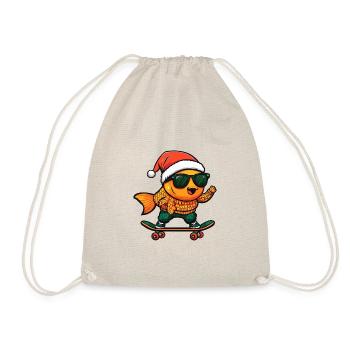 Poisson rouge Noël drôle - Sac de sport léger - nature - Devant