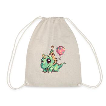 dinosaure tricératops anniversaire bébé - Sac de sport léger - nature - Devant