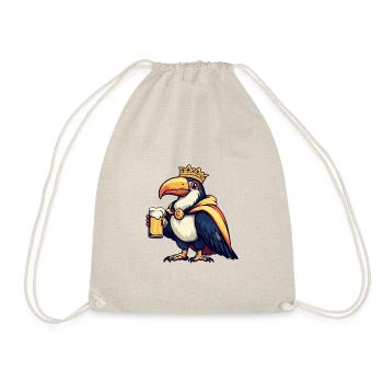 Tukan Vogel Bier Lustig - Turnbeutel - Natur - Vorne