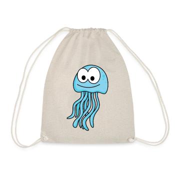Jellyfish Comic Animal - Drawstring Bag - nature - Front