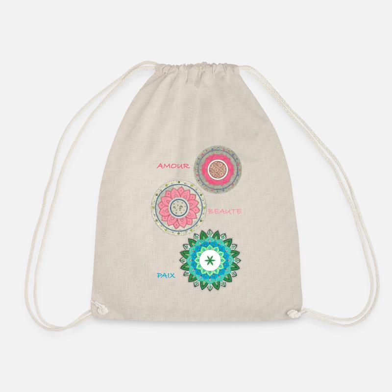 Amour Beauté Paix - Sac de sport léger - nature