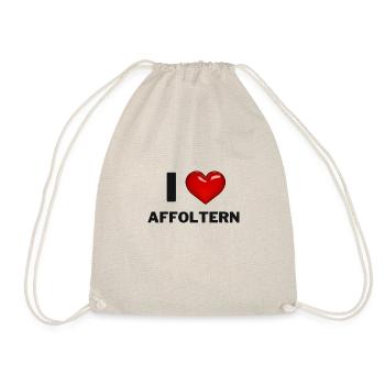 I Love Affoltern - Drawstring Bag - nature - Front